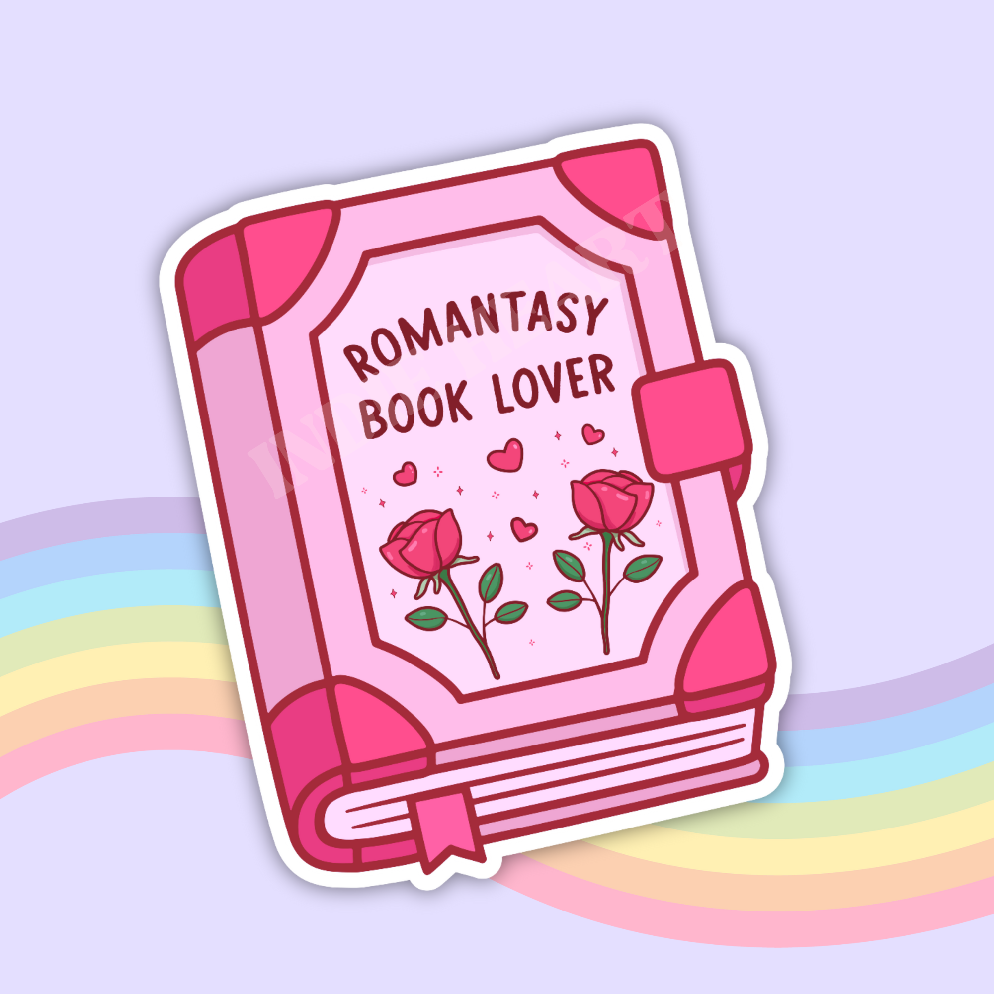 Romantasy Book Lover Sticker: 2.75"