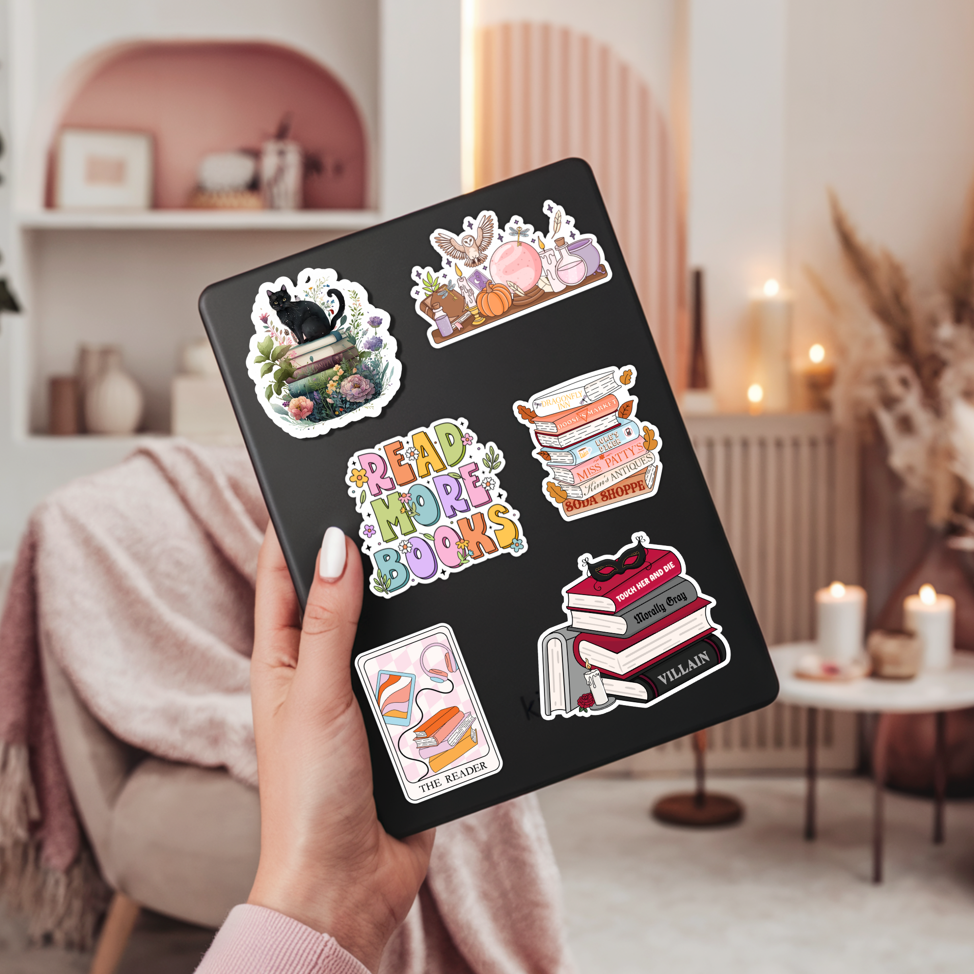 Morally Gray Book Stack Sticker | Romance Reader