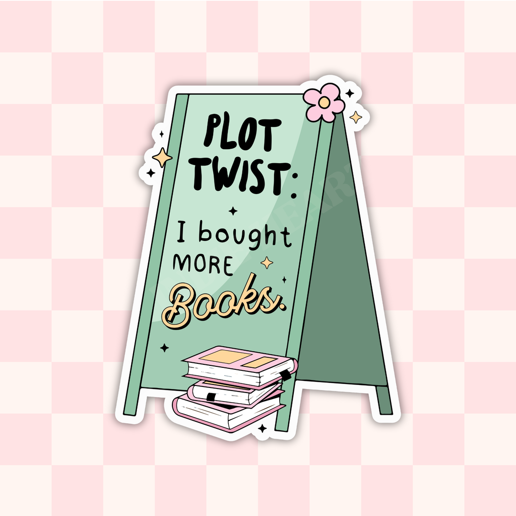 Plot Twist Vinyl Sticker  : 2.75"