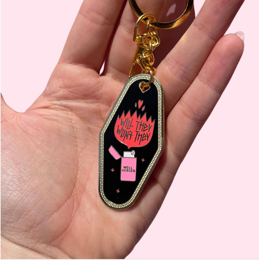 Slow Burn - Bookish Keychain