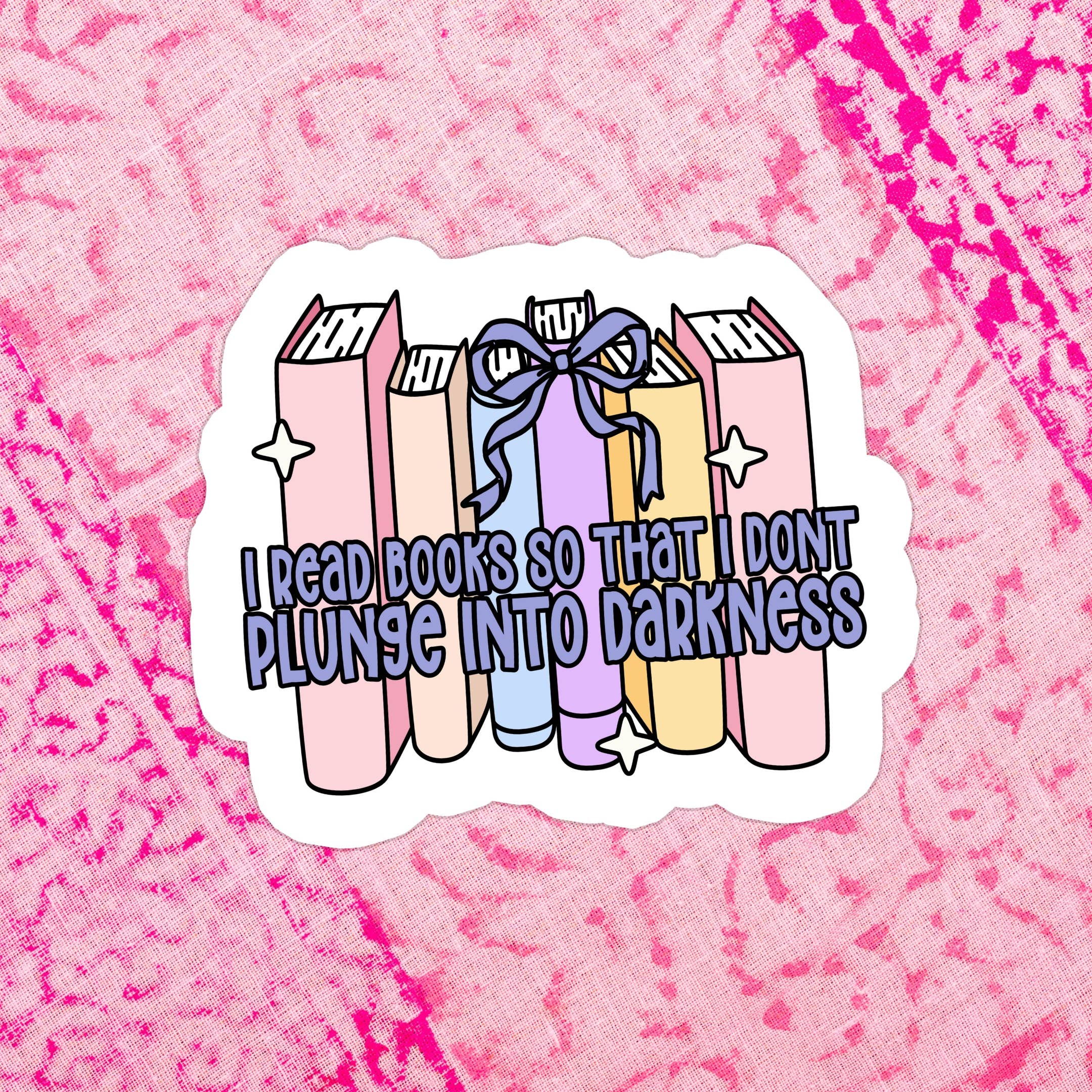 Plunge Into Darkness Waterproof Vinyl Sticker: Matte