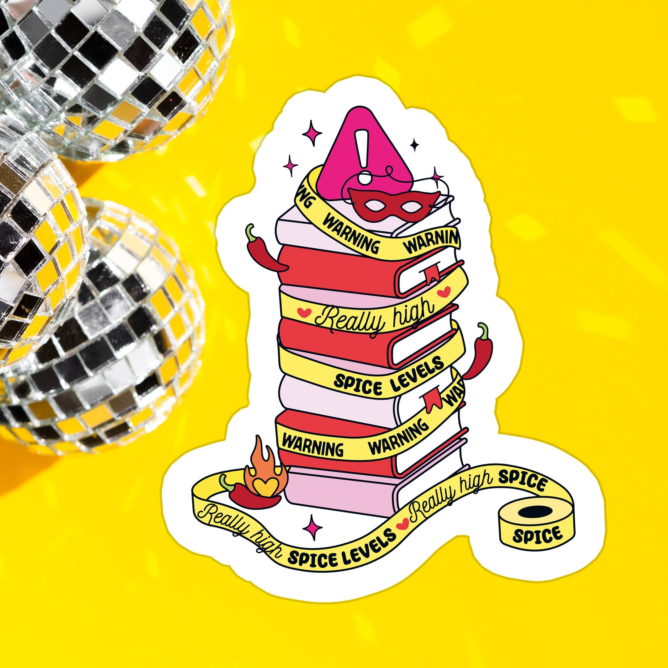 Really High Spice Levels Book Waterproof Vinyl Sticker: Matte / Done!