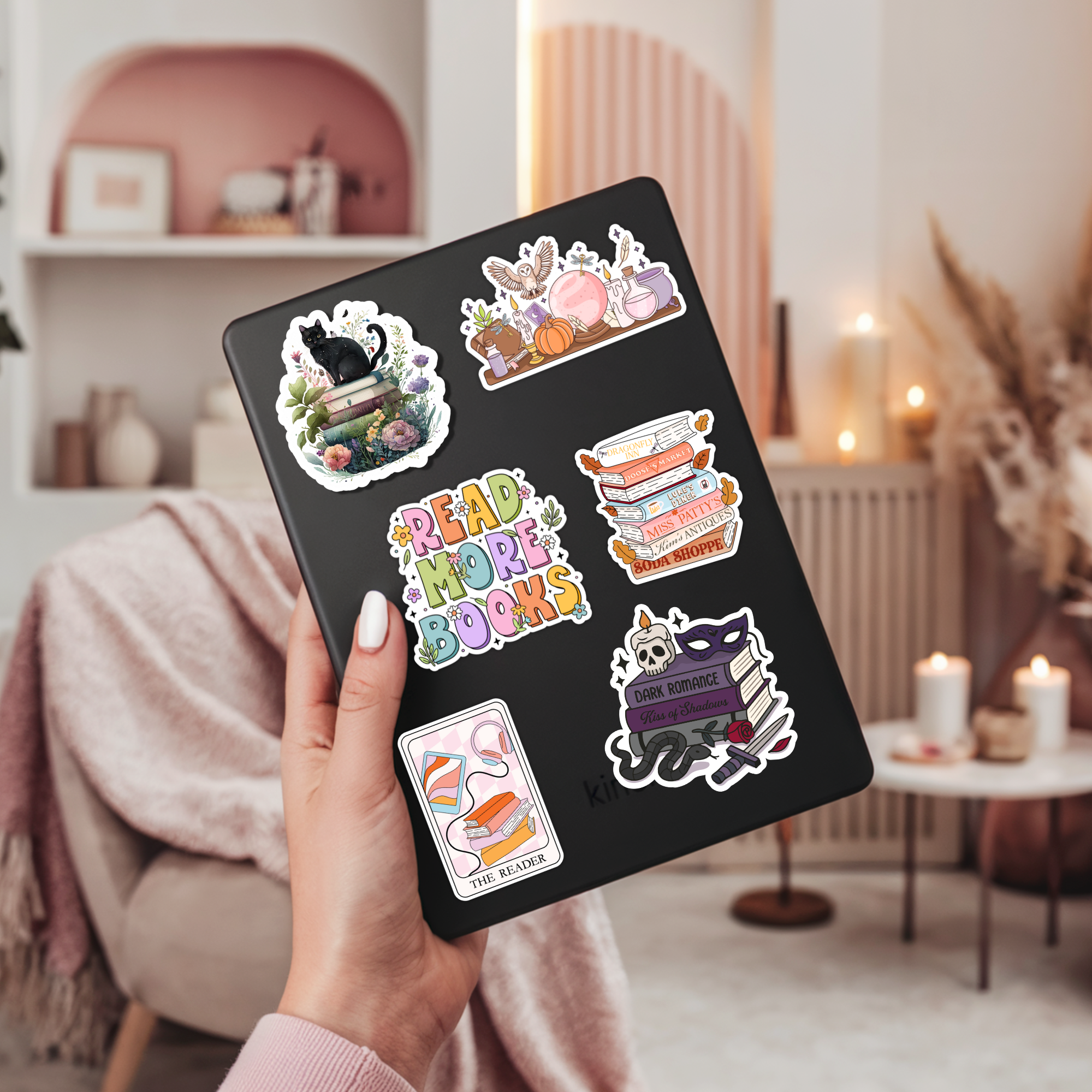 Dark Romance Book Stack Sticker