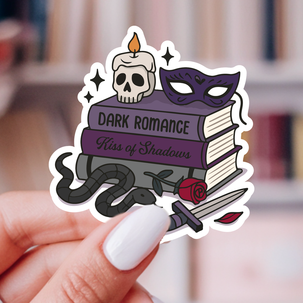 Dark Romance Book Stack Sticker