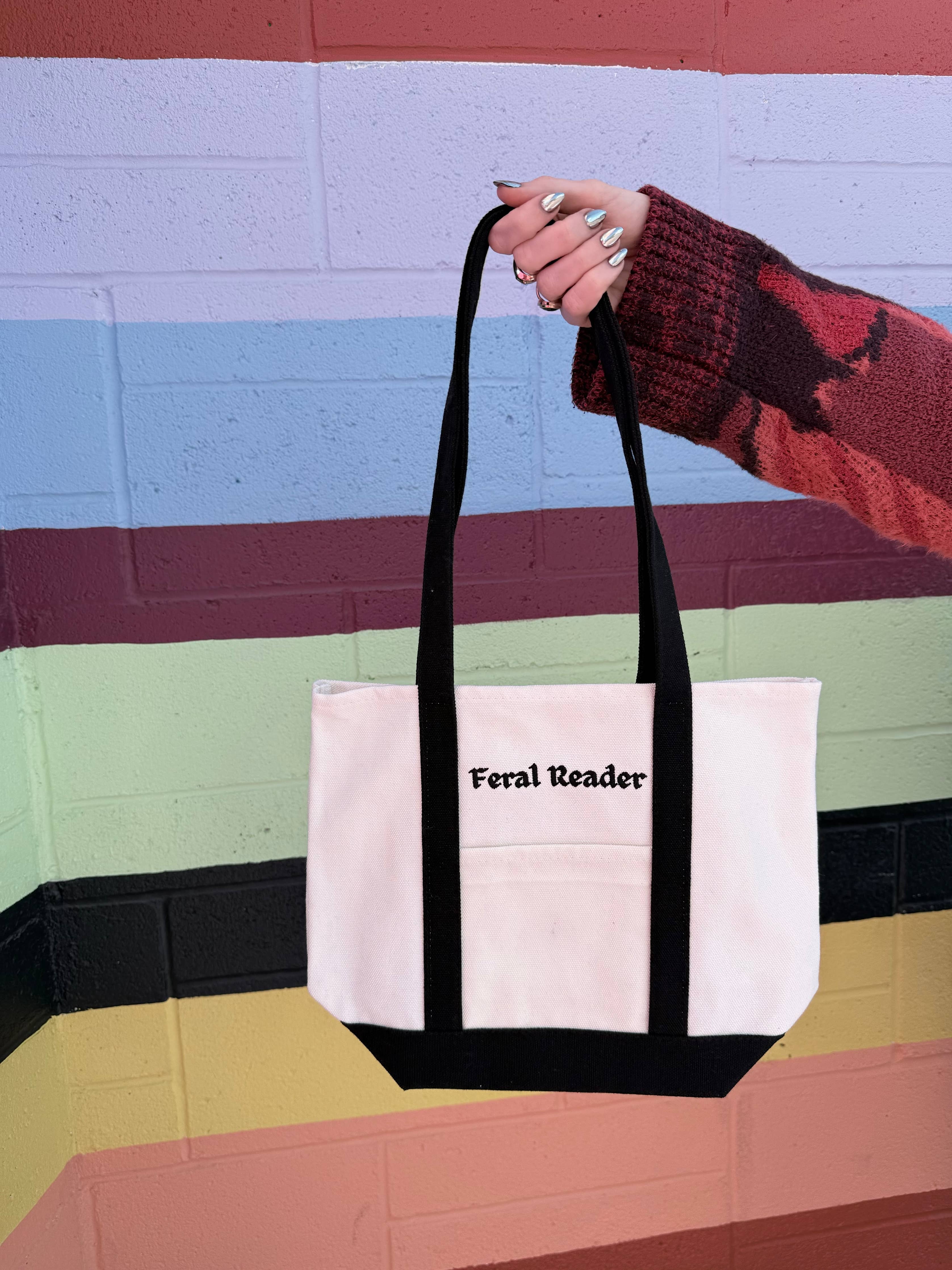 Feral Reader Mini Tote Bag