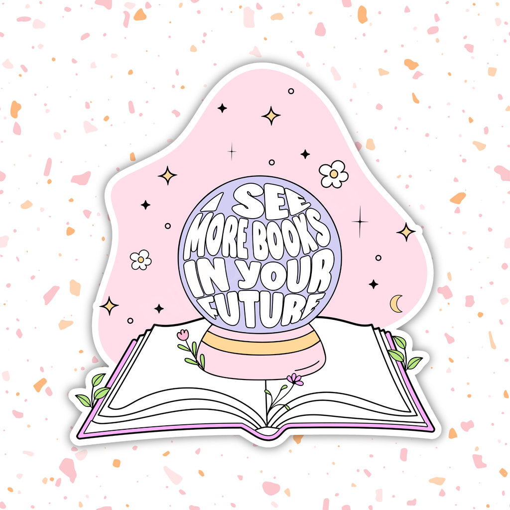 Bookish Fortune Teller Sticker : 2.5"