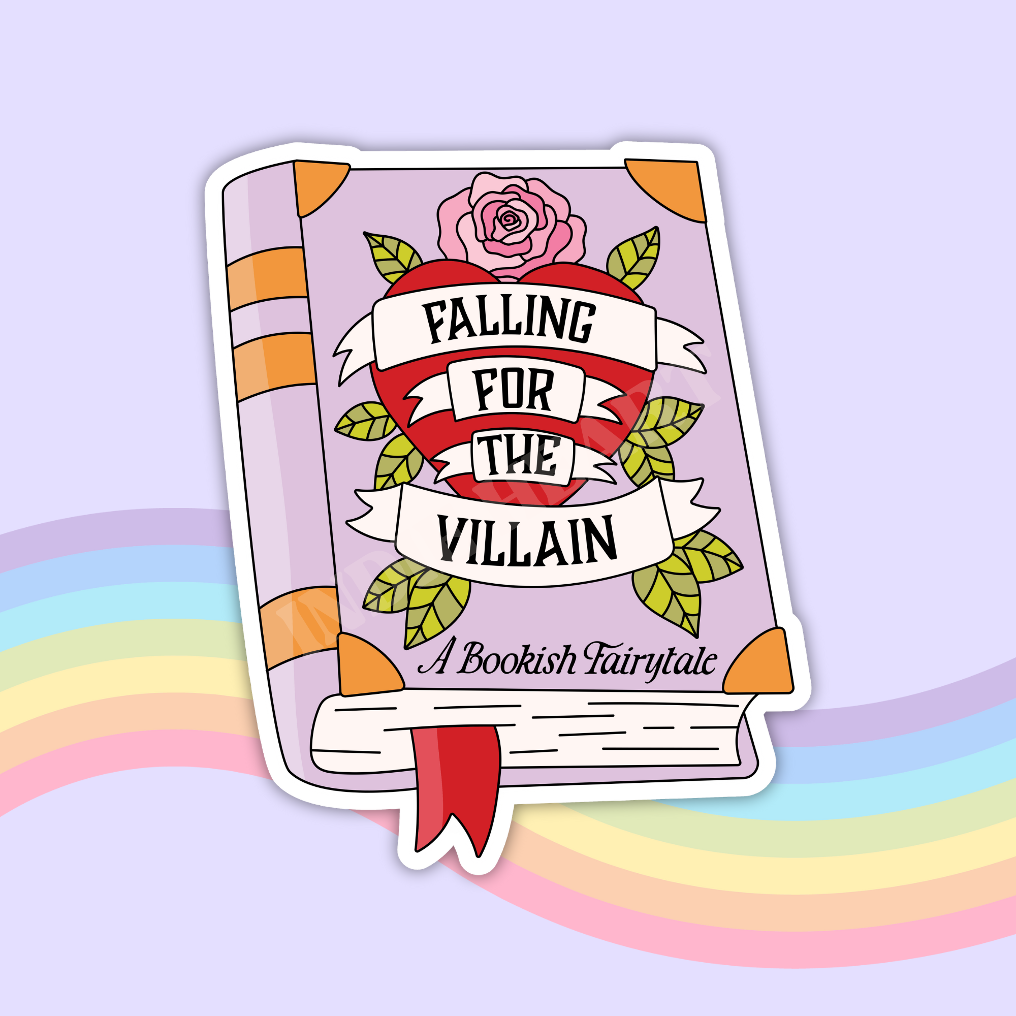 Falling For The Villain Sticker: 2.75"
